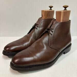 VERY GOOD Meermin Chukka Boots Brown Scotch Grain 101468 UK 10.5 / US 11.5